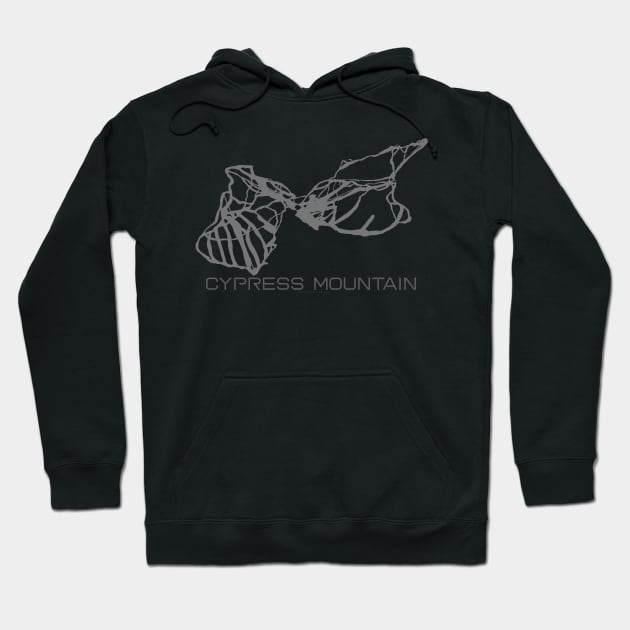 Cypress Mountain Resort 3D Hoodie by Mapsynergy